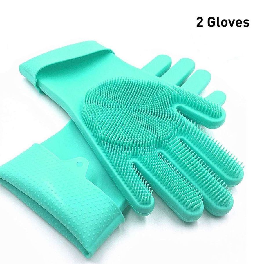 High Quality Silicone Dish Washing Kitchen Hand Gloves- ডিশ ওয়াশিং কিচেন হ্যান্ড গ্লোভস