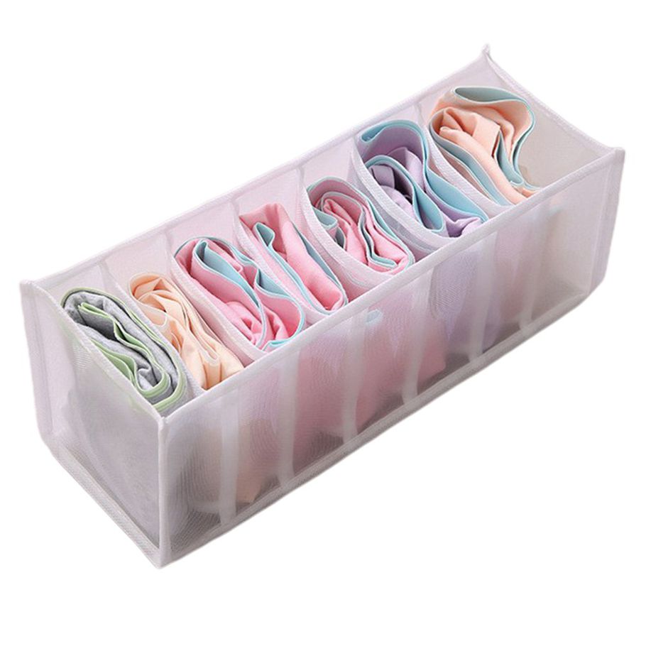 Storage Box 7-mesh Transparent Storage Box For Jeans And Clothes Compartments