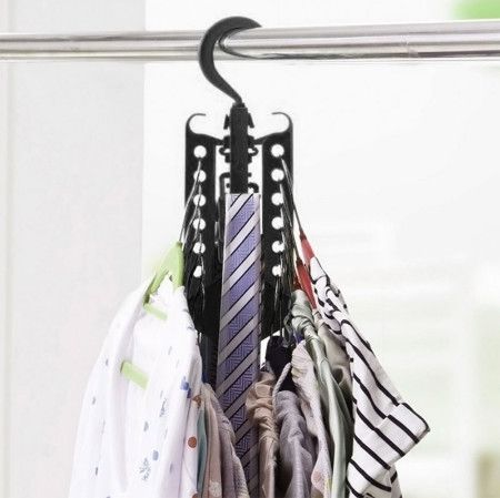 Multifunctional Magic Clothing Rack Space Saver Folding Hanger for Closet Organizer