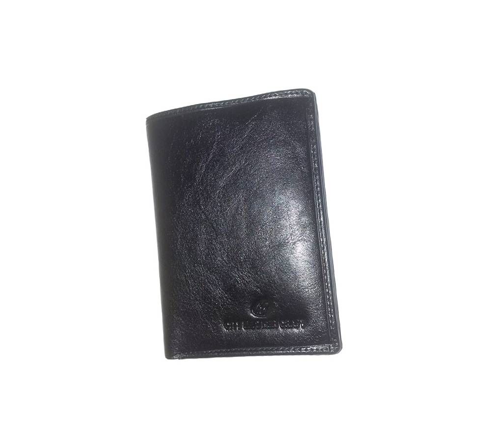Leather Wallet for Men with Button Coin Purse, ID Window, Card Holders
