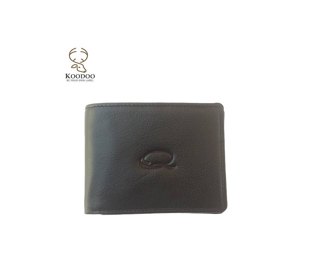 Black Genuine Leather Wallet for Men with Card Holders, ID Window