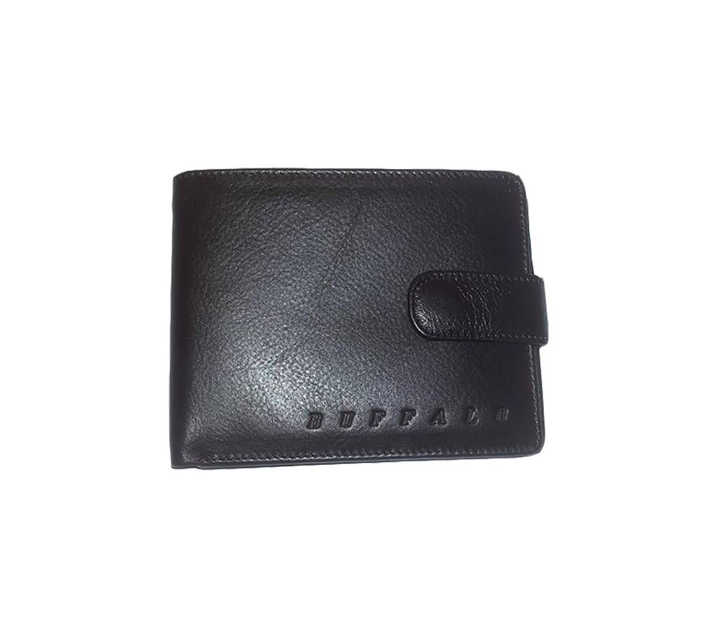 Mens Leather Wallet with Zipper Coin Purse, ID Window, Card Holders