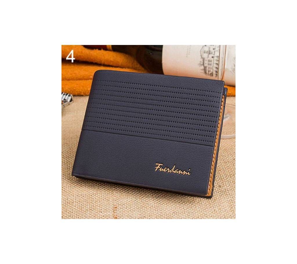 Black Leather Vintage Design Wallet for Men