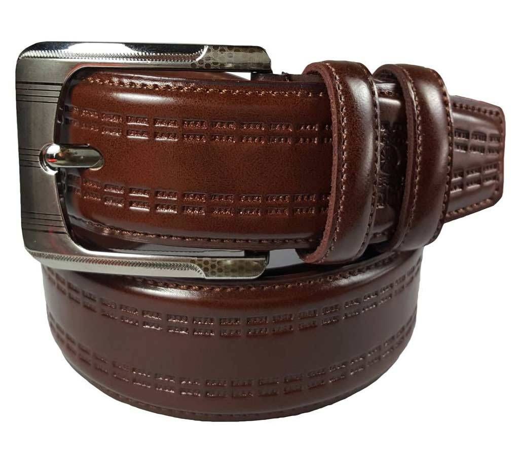 Chocolate Leather Belt for Men-0230BLT