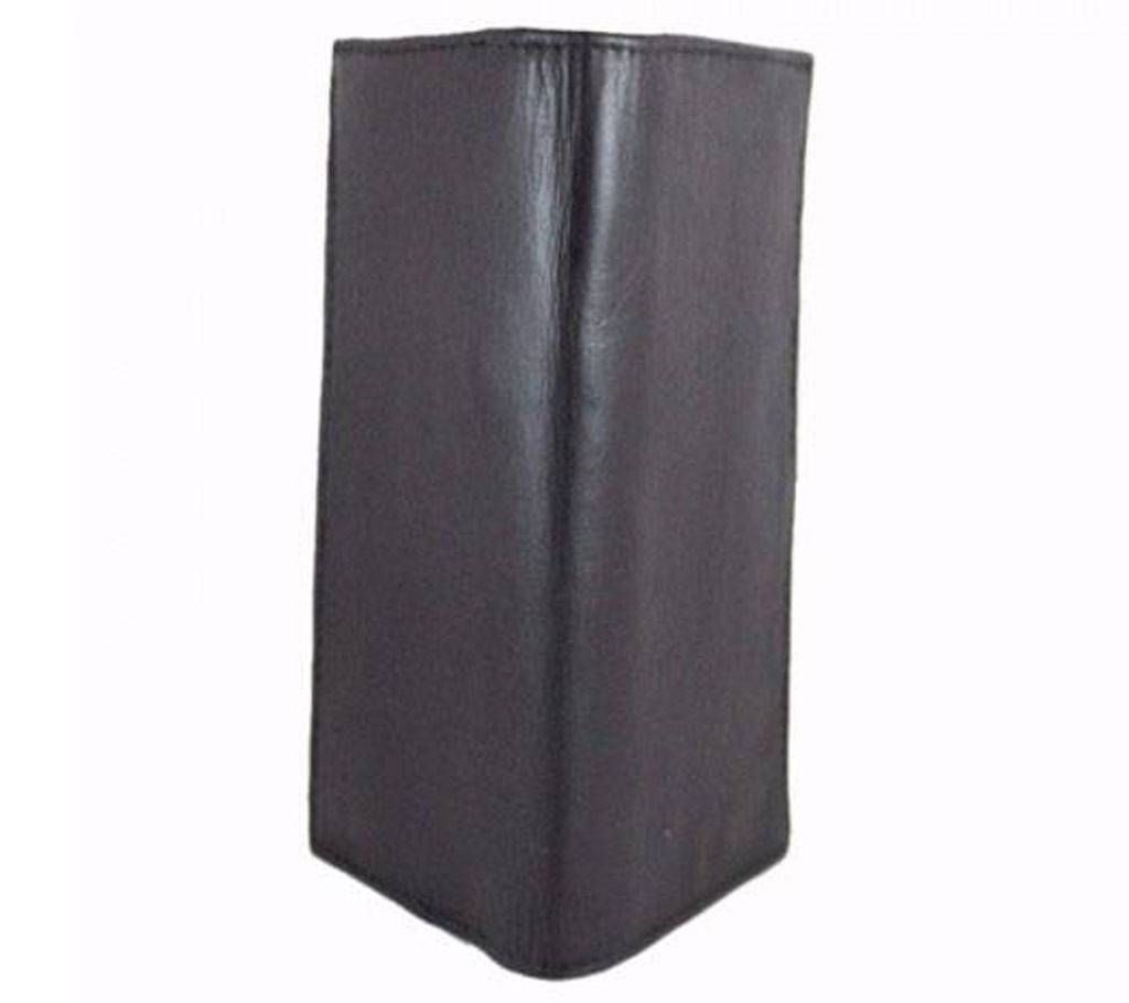 Men's long leather wallet