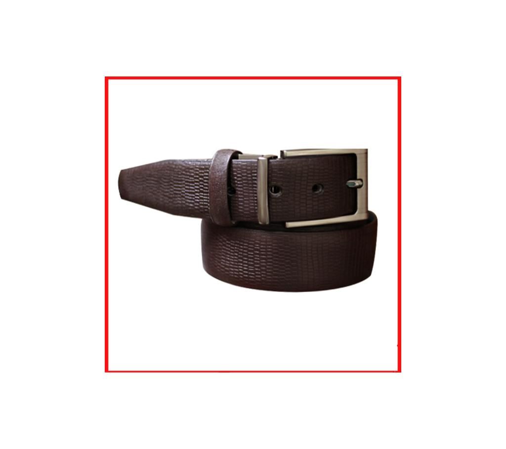 genuine leather belt - Coffee