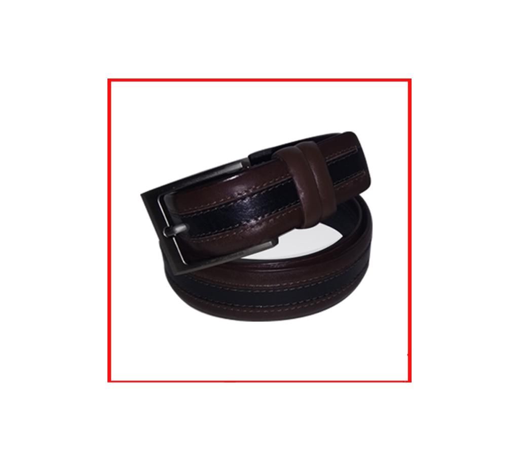 genuine leather belt - Black & Coffee