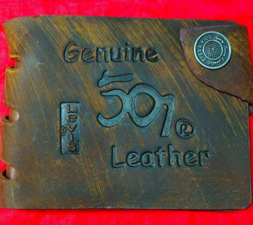 501 Levis regular shaped leather wallet for men-copy 