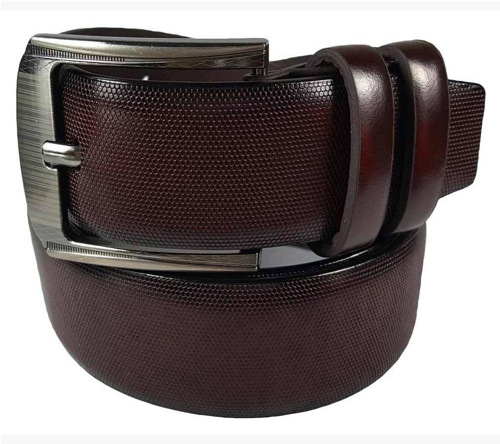 Chocolate Leather Belt for Men-0235BLT