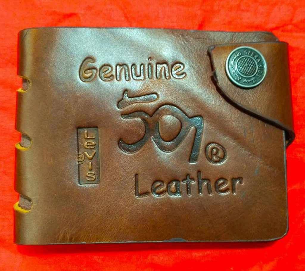 501 levis bag regular shaped leather wallet for men- copy 