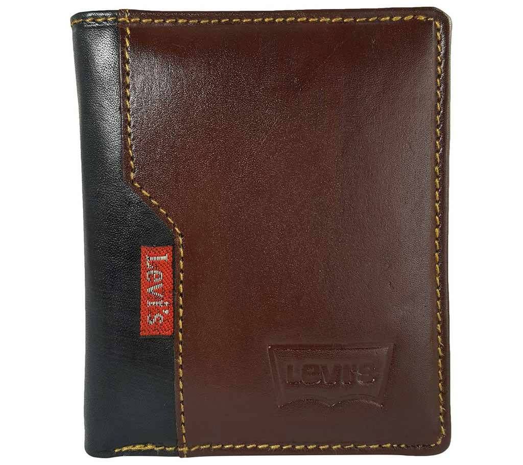 Genuine regular shaped leather wallet for men 