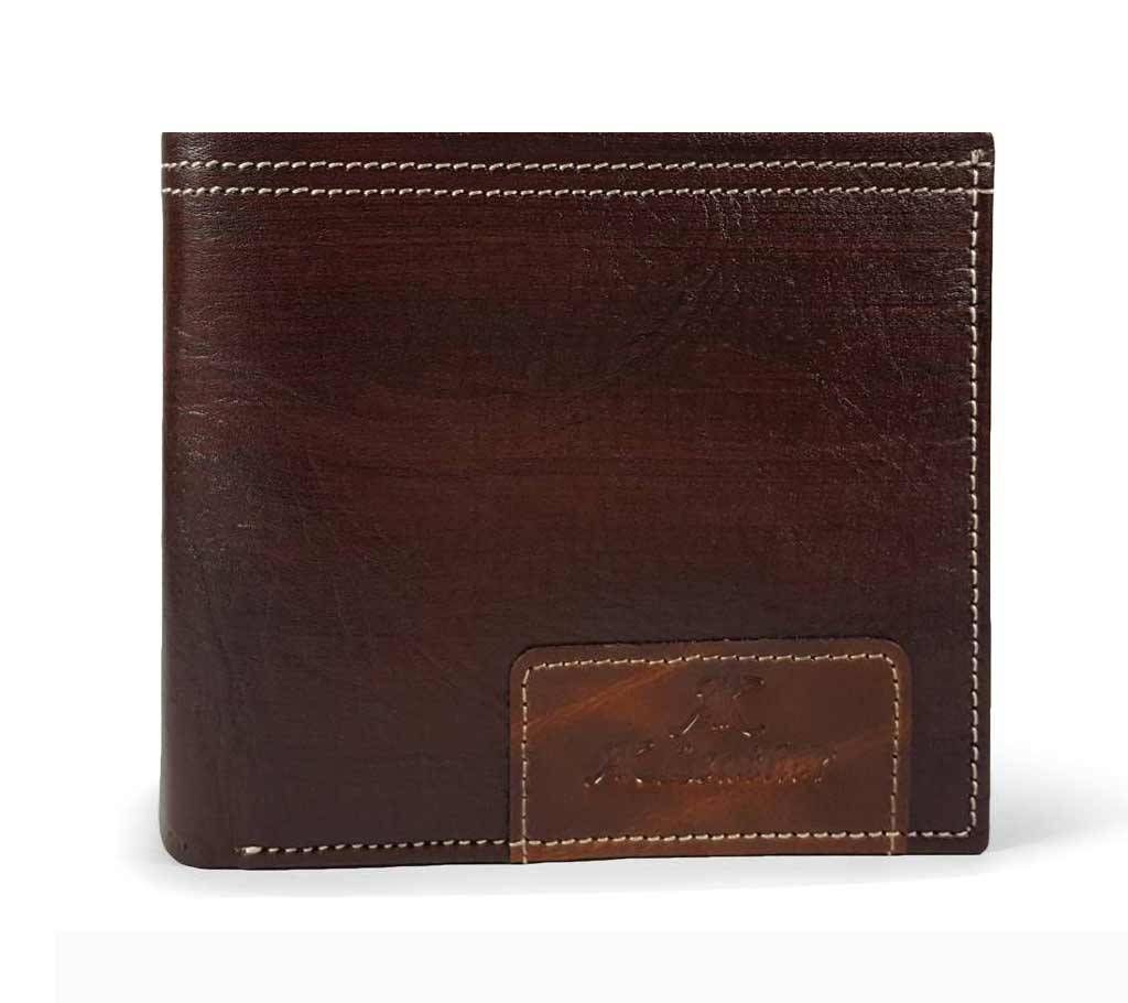 Chocolate Black Leather Wallet for Men-0221WLT