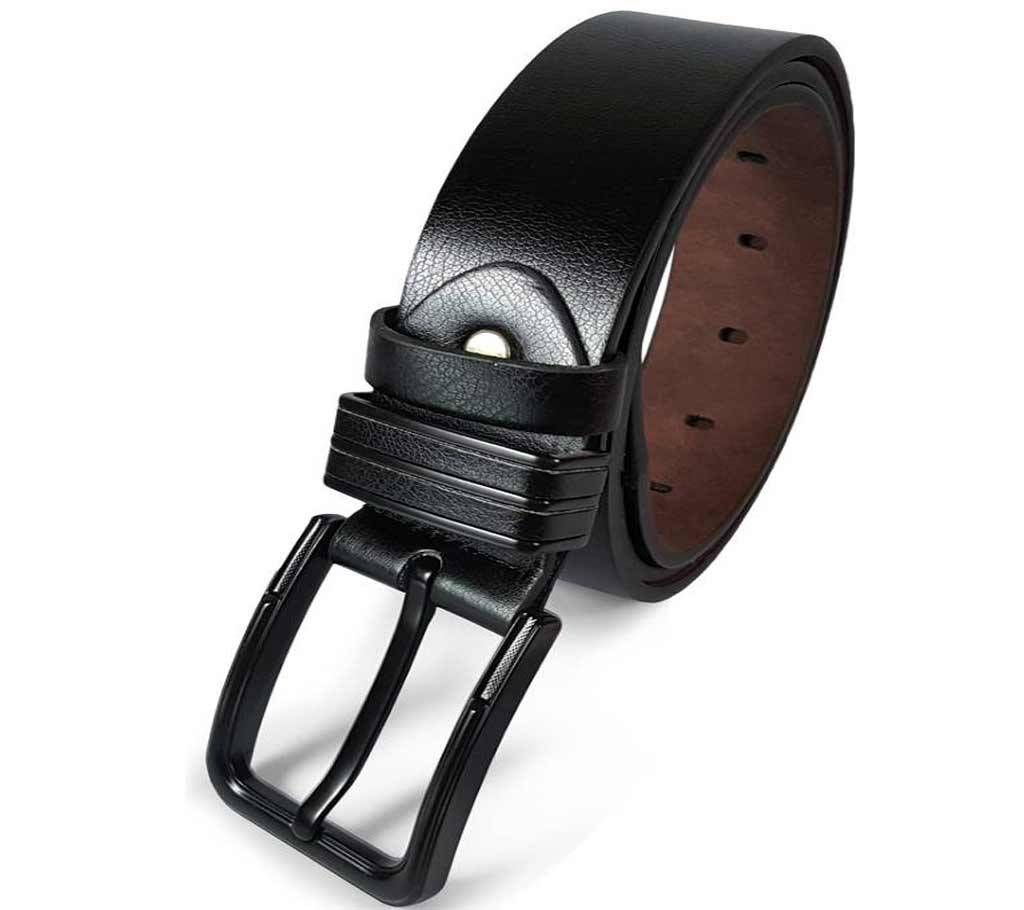 Black Leather Belt for Men-0223BLT