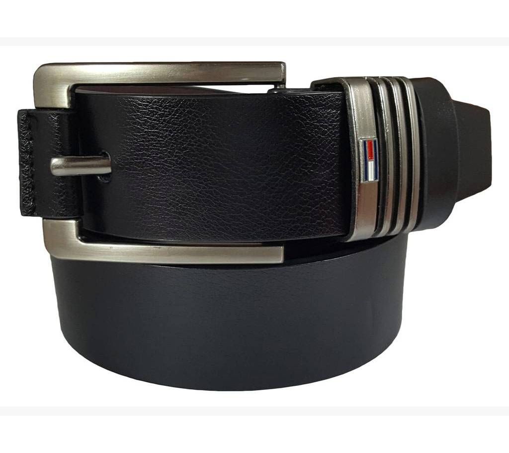 Black Lather Belt for Men 0205BLT