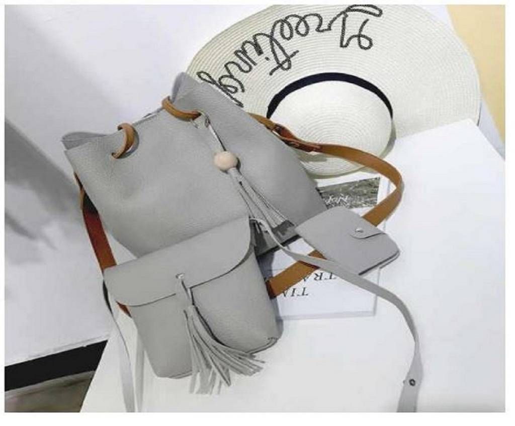 3 in 1 Leather Bag For Ladies