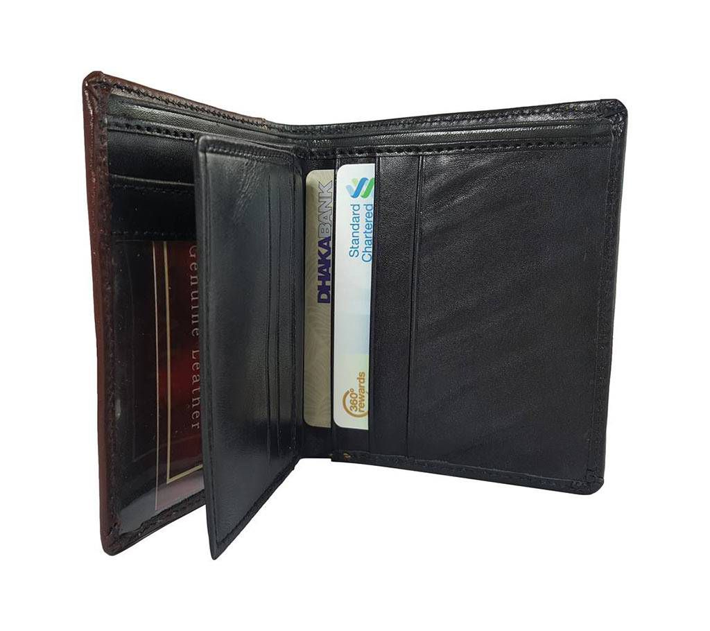 Genuine regular shaped leather wallet for men 