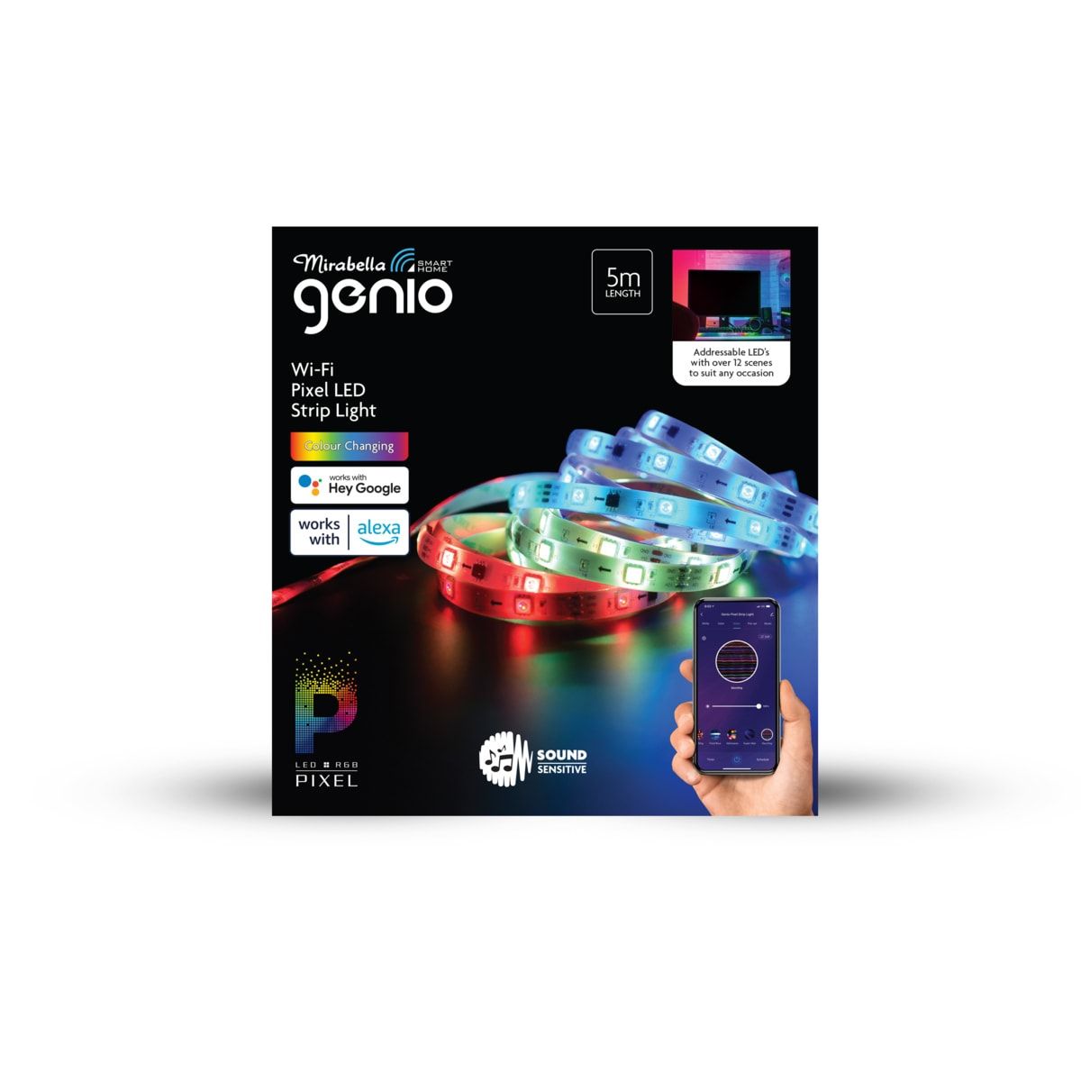 Mirabella Genio Wi-Fi Pixel LED Strip Light