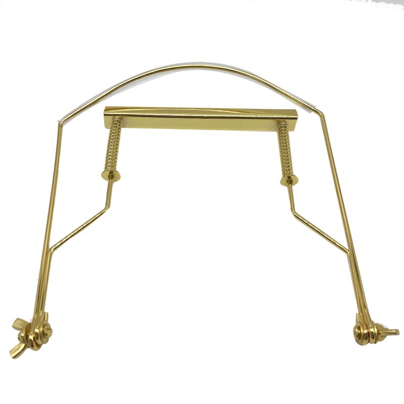 Harmonica Neck Holder 10 Holes Blues Harp Mouth Organ Stand Harmonic Rack -gold
