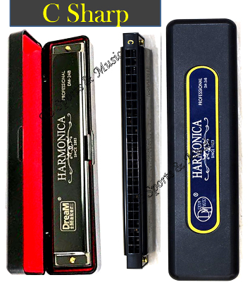 Dream Maker DM-24B Professional Harmonica - Black