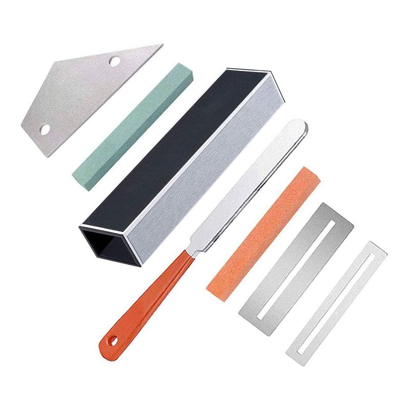 Guitar Luthier Tool Include Fret Leveling Beam,Guitar Fret File,Rocker and Fingerd Protectors,Grinding Stones