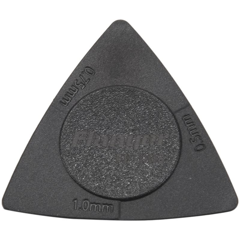 10pcs Flanger Triangle-Guitar picks 1.0 0.75 0.5 mm Thickness in PC + ABS Material Antislip Style Picks Black