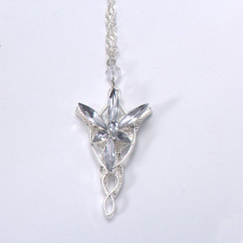 Hobbit Elves Princess Aragorn Arwen Evenstar Pendant Necklaces Collier Gothic Twilight Star Women Accessories Jewelry Bijoux