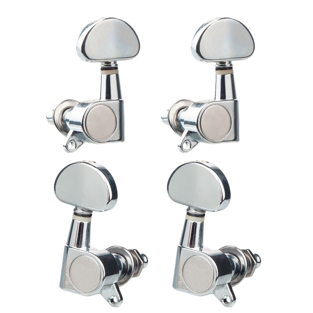 4PCS Ukulele Tuning PegsPart String Tuner Plastic Machine Heads 2L + 2R