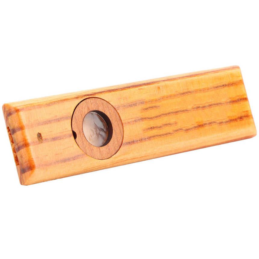 with cone and chidren kazoo plug classic metal box wooden musical instrument for teaching accessories Christmas Thanksgiving