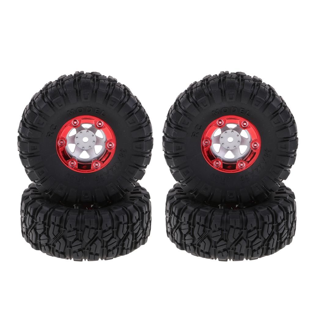 1:12 RC Truck Crawlers 100mm Rubber Tires Tyres with Wheel Hex 4X for Wltoys 12428 12423 FY01 FY02 FY03