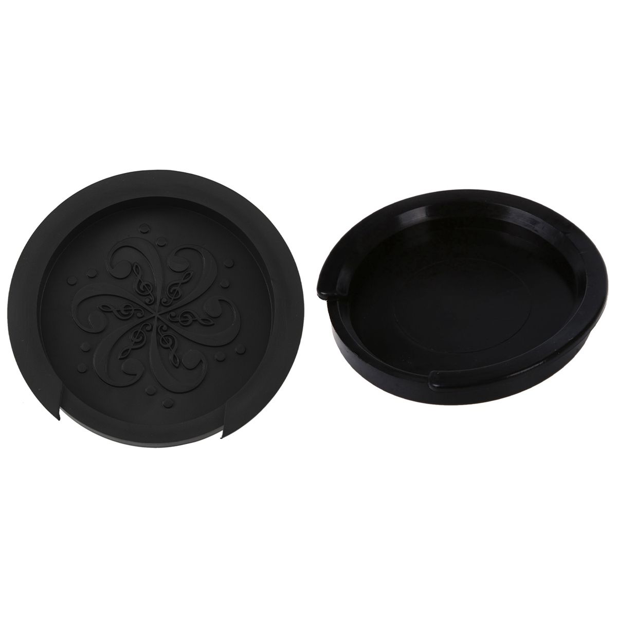 2 Pcs Sound Hole Cover Block Plug Screeching Halt Acoustic Guitar Black, for 38 Inch/39 Inch EQ & for 40 Inch/41 Inch EQ