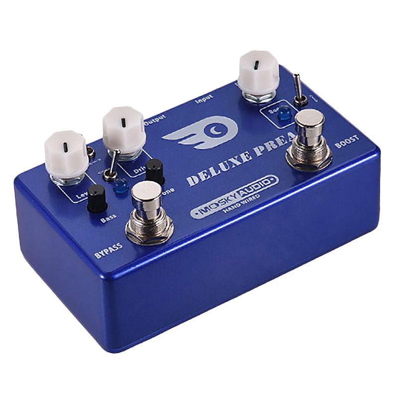 Durable Mosky Deluxe Preamp Guitar Effect Pedal 2 In 1 Boost Classic Overdrive Effects Metal Shell With True Bypass Guitar Accessories