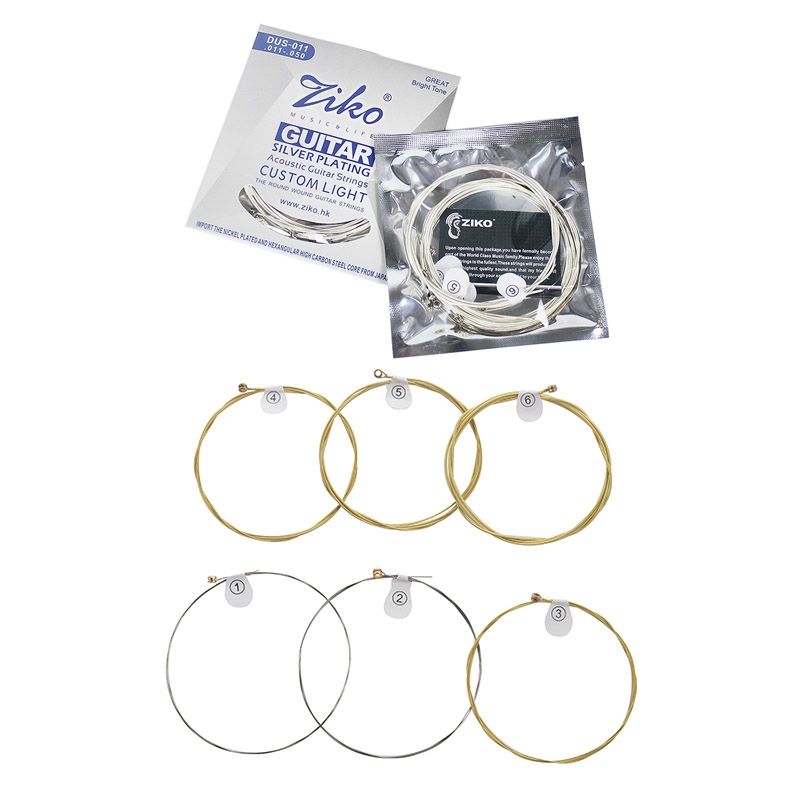 Ziko Dus Series Acoustic Guitar Strings Core galactic Plating Wound Dus-011 with Dag Acoustic Guitar Strings Dag-011