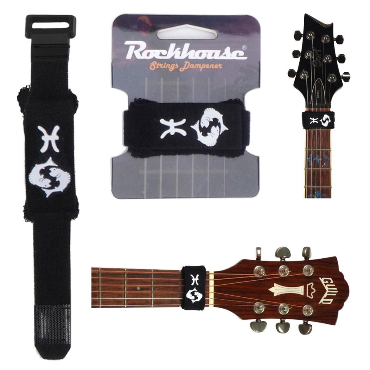 Cotton Guitar Strings Beam Tape Mute Noise Damper Muter Wraps Twelve Constellation Pattern For Guitars Bass Ukulele String Instruments