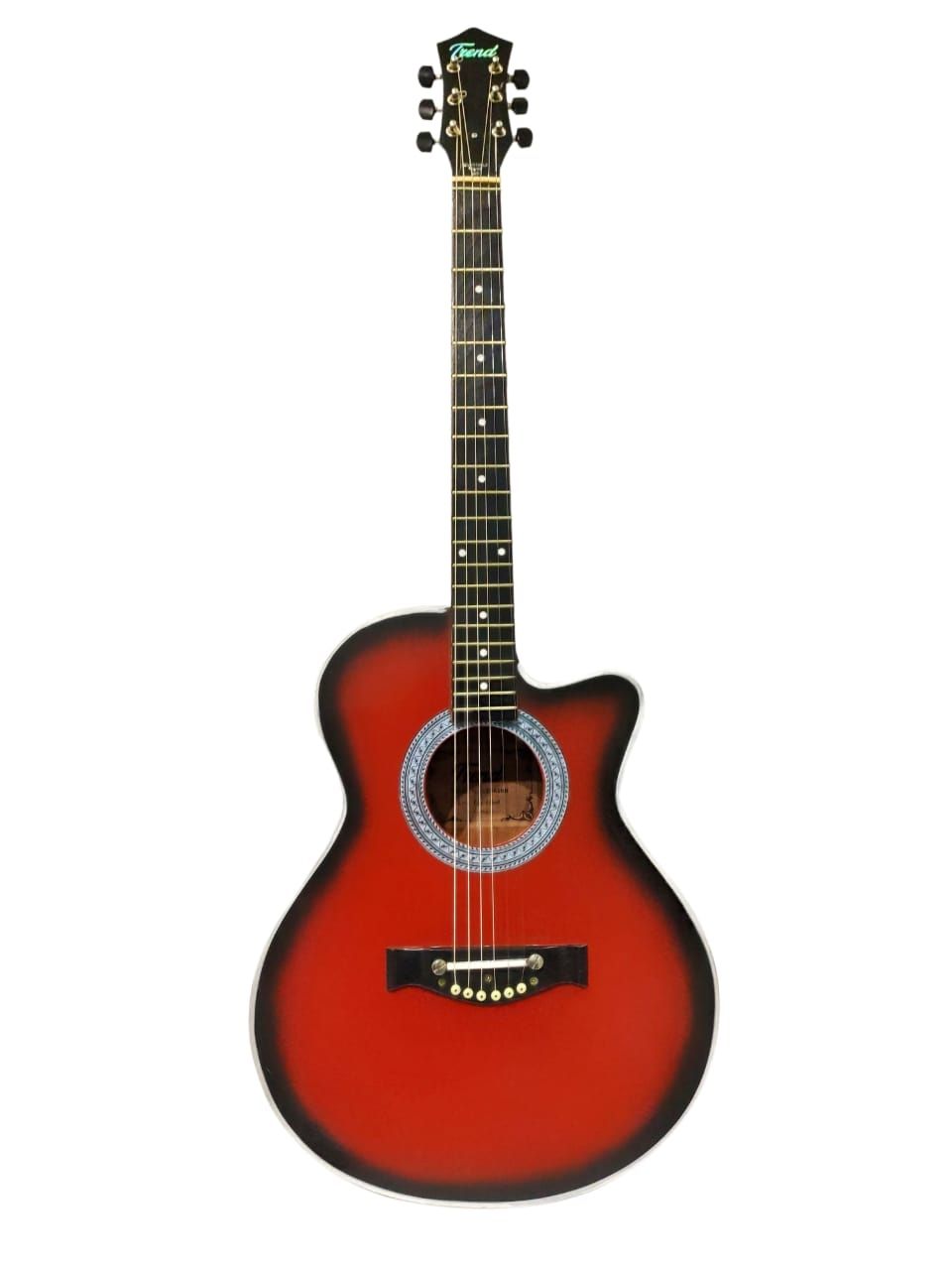 Custom Made New Acoustic Guitar - Red - Guitar