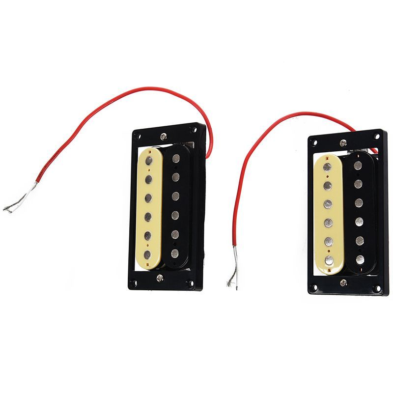 JAERBEE 1set of 2 Zebra Faced Humbucker Double Coil Pickups Electric Guitar