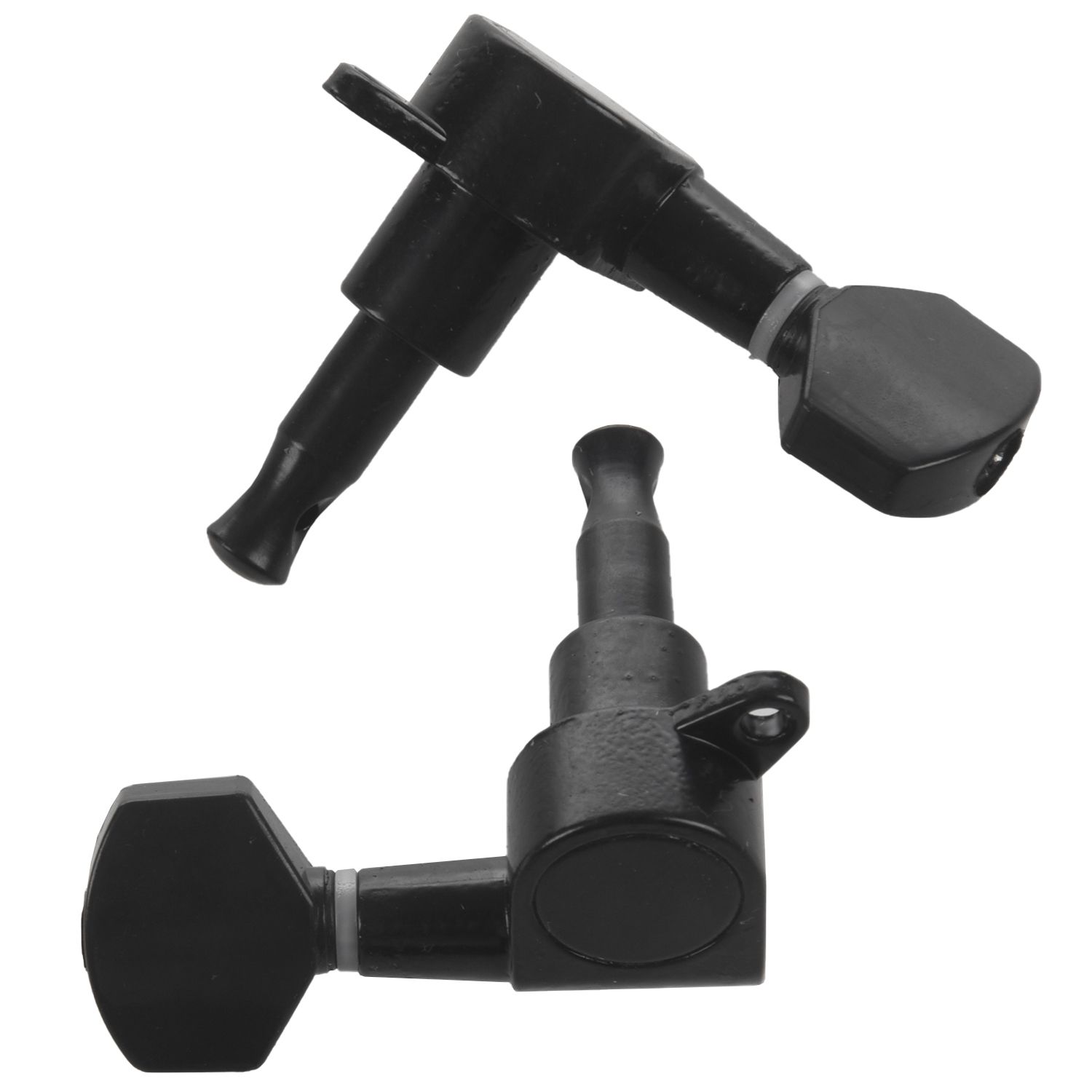 Harmony Guitar Sealed Small Peg Tuning Pegs Tuners Machine Heads For Acoustic Electric Guitar Guitar Parts( Black 3R3L)