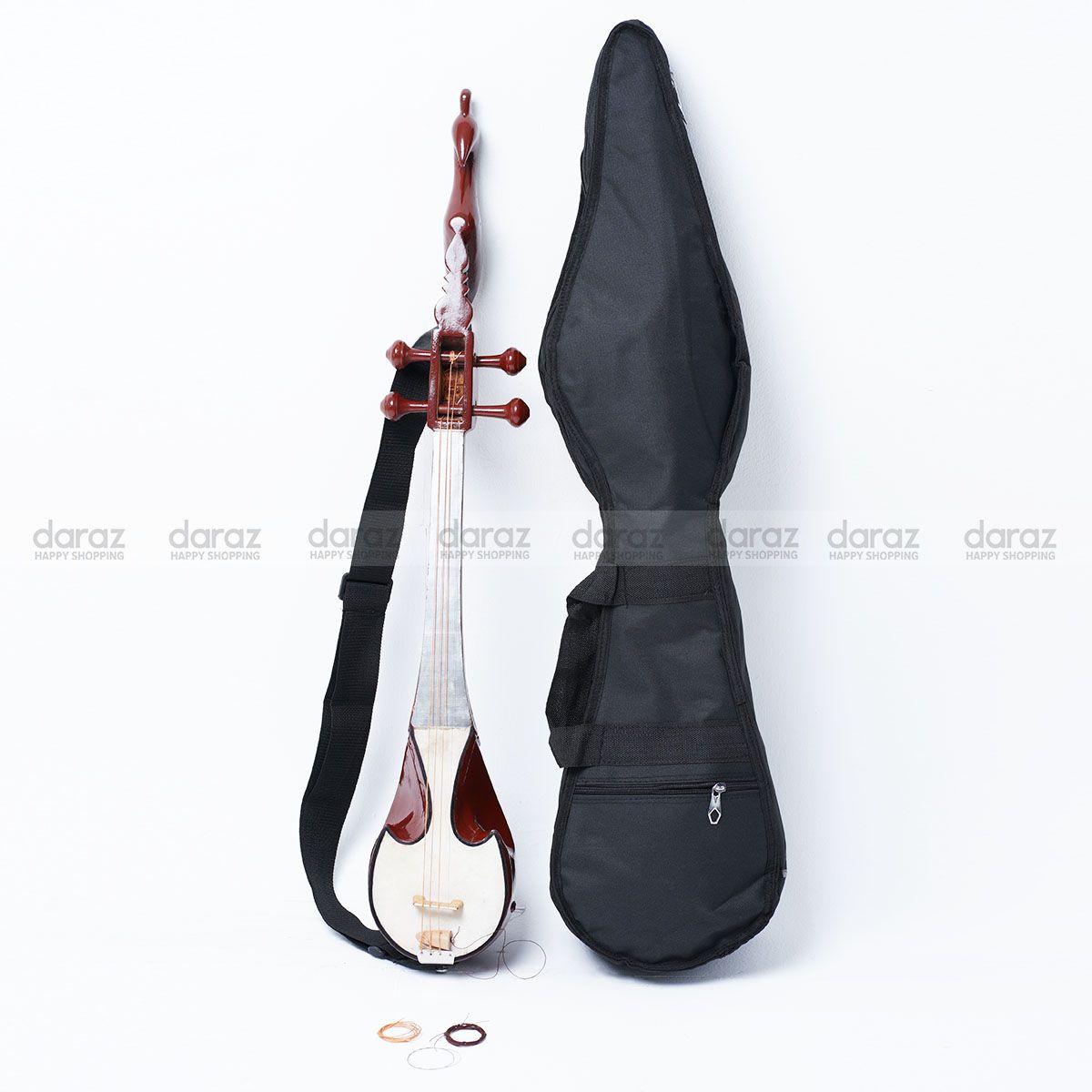 Proffesional Brown Dotara 4 string, Brass reed board Neem or Mahogany wood with Carrying Bag