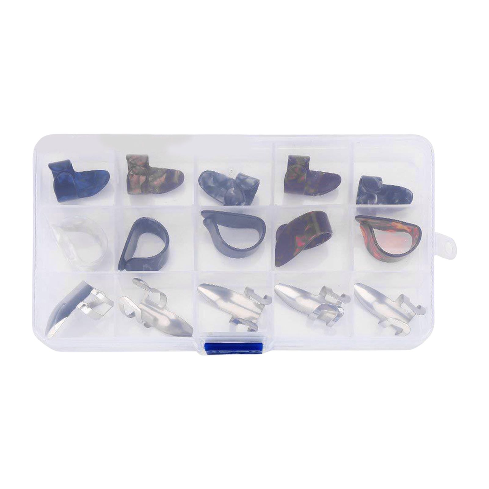 Guitar Pick Set Non-Deformed Metal Finger Adjustable Bass Banjos Picks