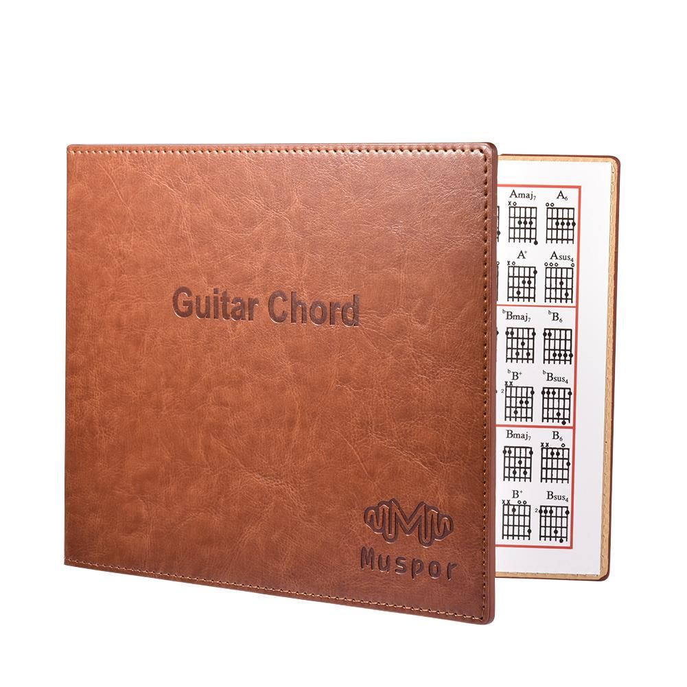 Muspor Guitar Chord Book Chart Portable Paperback Book for Acoustic / Classical / Electric Guitar