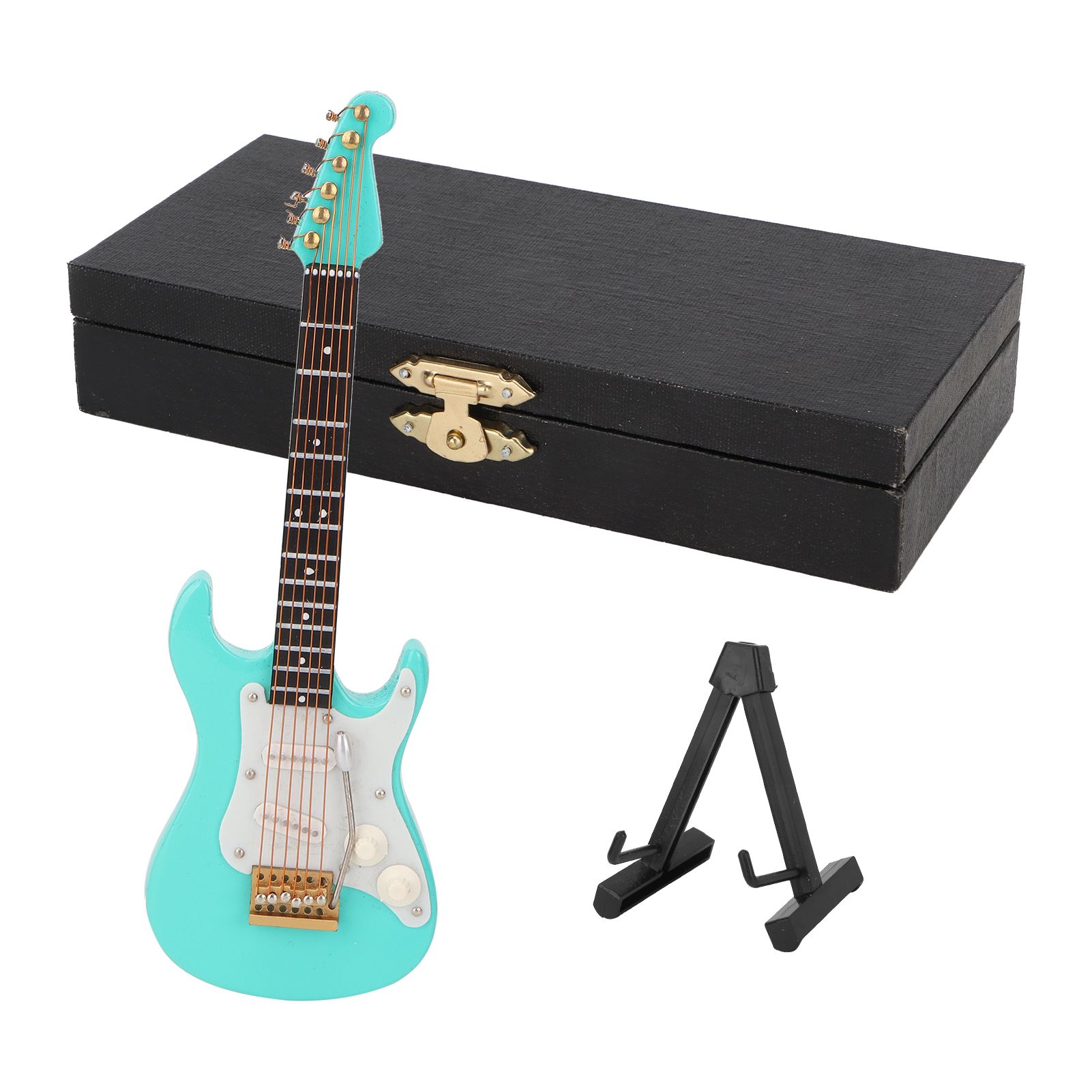 Guitar Model Musical Instrument Portable Decoration Miniature with a Stand for Home Familys