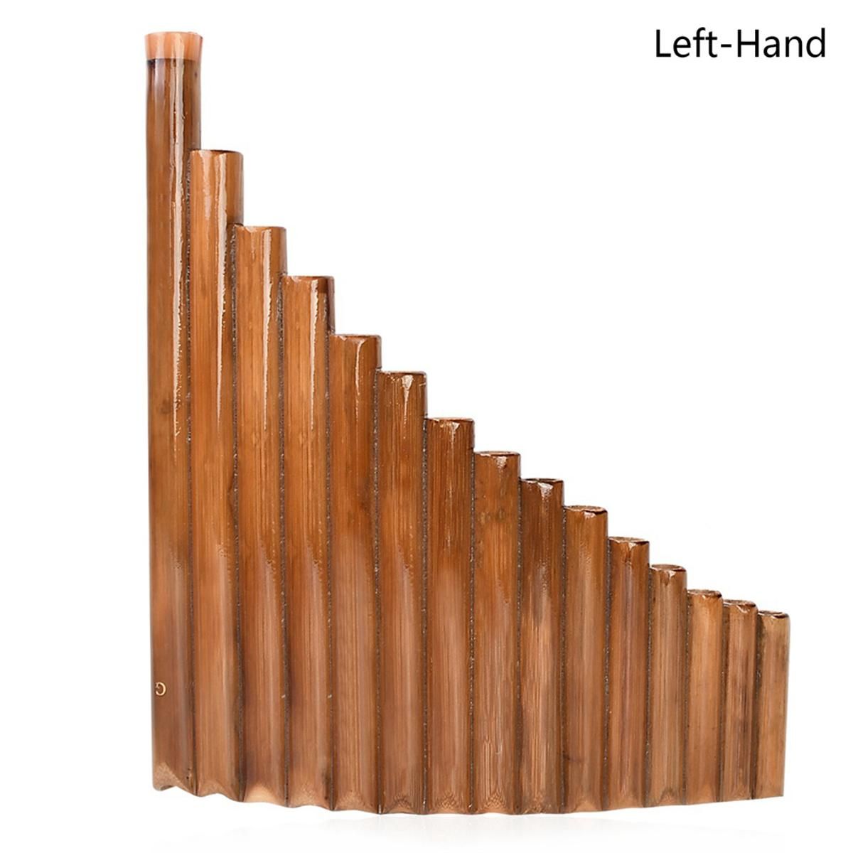15-pipe G-tune Bamboo Pan Flute Wind Instrument Panpipe Folk Musical Instruments