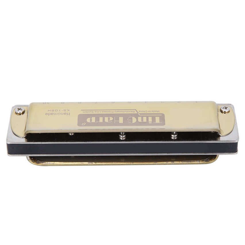 Blues Harmonica 10‑Hole Mouthorgan Diatonic Harp Db Key Beginner Gifts Wind Instrument