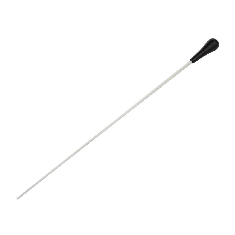 Black ABS Handle Musical Music Conductor Baton Gift White 15inch
