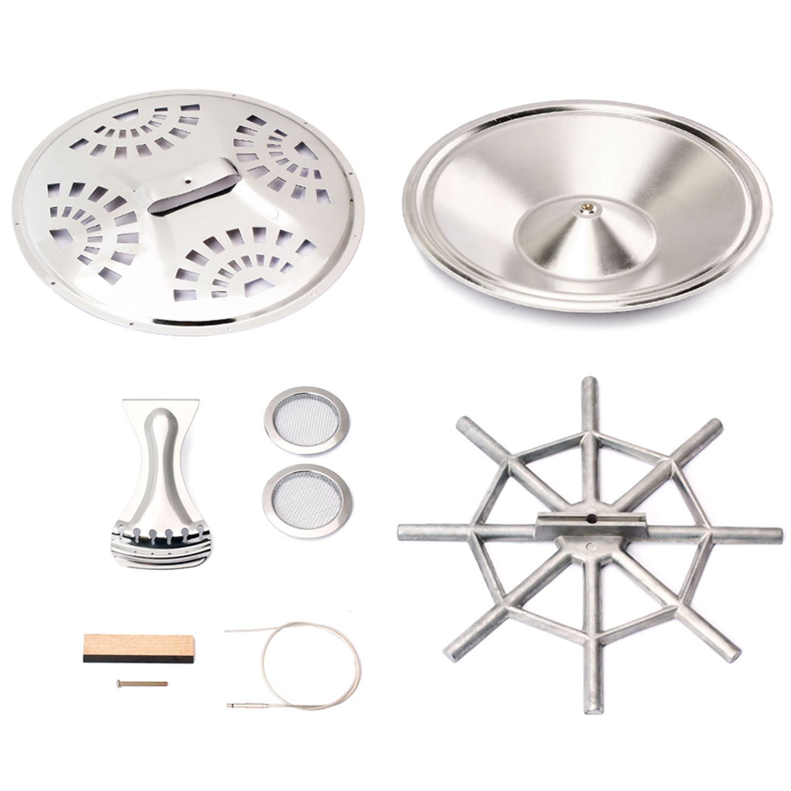Guitar Replacement Parts Anti-oxidation Oundhole Screens Tailpiece Bridge Saddle Pack