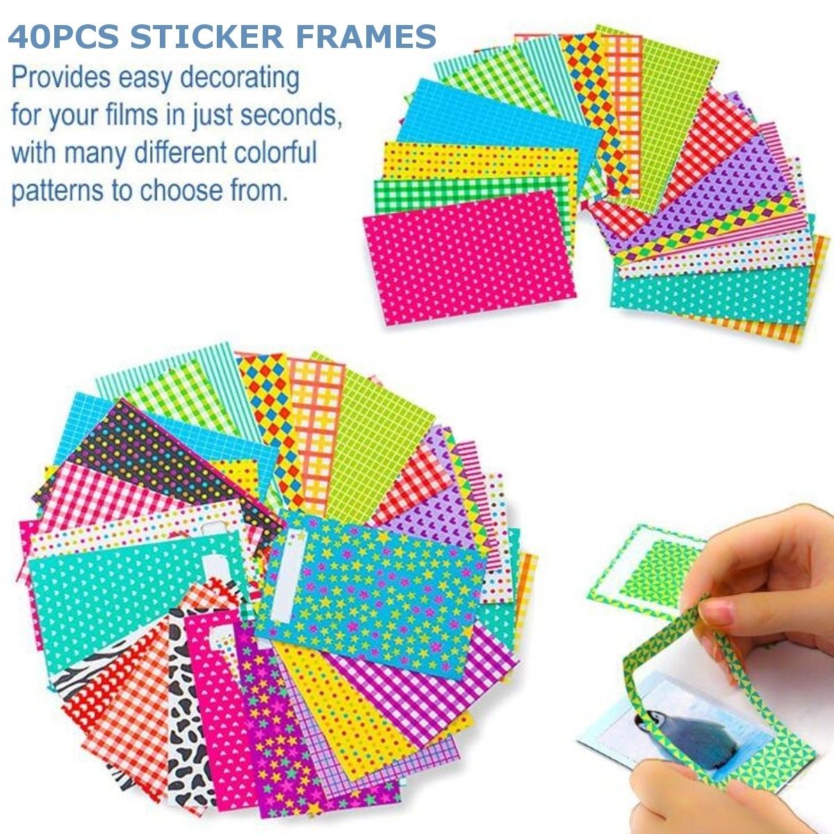 71PCS/Set 6Colors PU Leather Camera Accessories Waterproof Bundles Set(Album/Protective Case/Hanging Stickers Frames and More) For Fujifilm Instax Mini 9/8 (120x150x80mm)