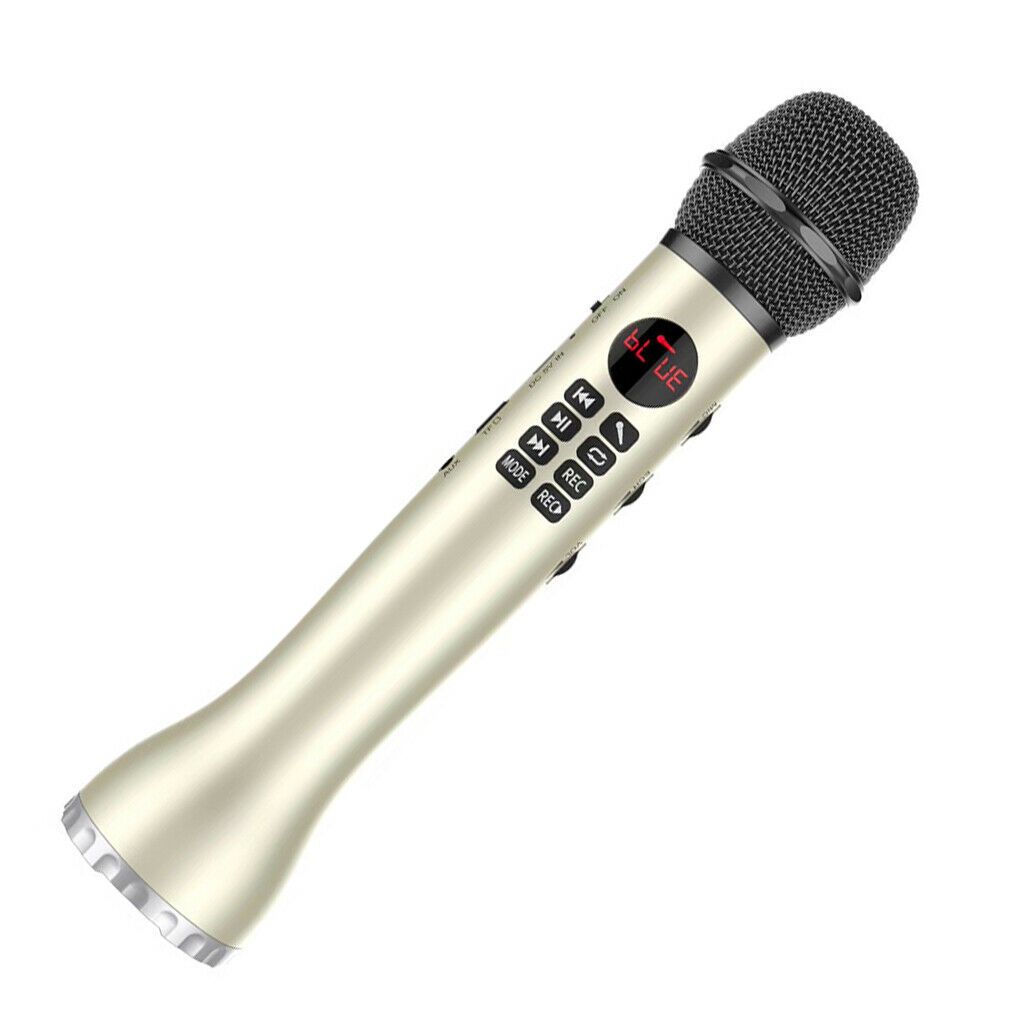 Professional L-598 Wireless Karaoke Microphone Bluetooth Speaker 2in1 Handheld Sing & Recorder Portable KTV Player for iOS/Android