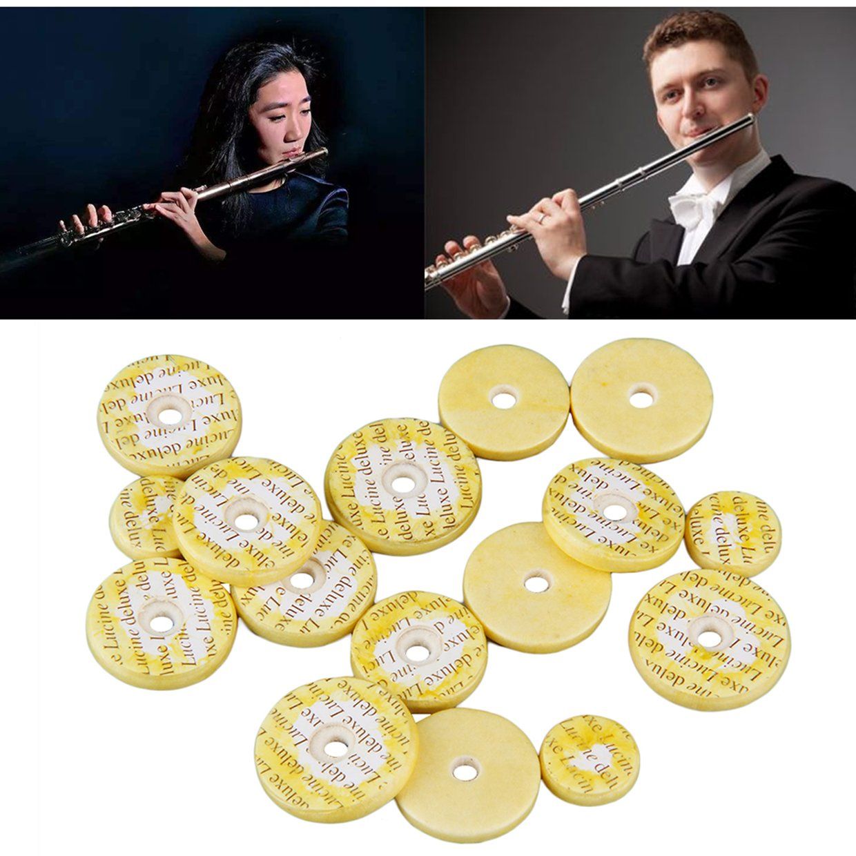 EF 1 Set Professional Flute Pads 16 Open Hole Great Material Standard Size Pads