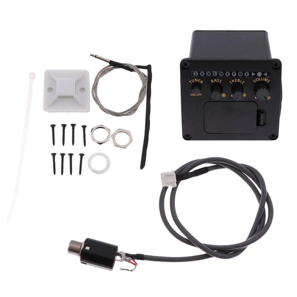 2 Band Pickup Eq Aeq-2T Equalizer Acoustic Guitar Washer Screws Set For Guitar
