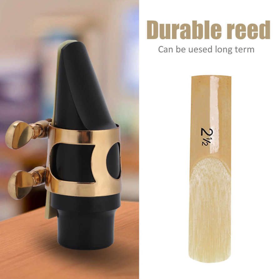 Soprano Sax ABS Saxophone Mouthpiece w/ Cap Metal Buckle Reed Patches Pads Set