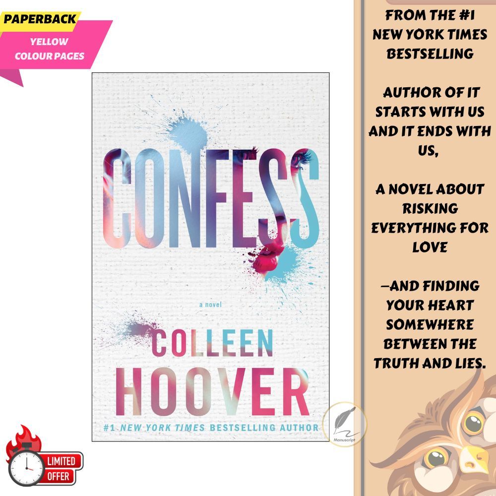 Confess by Colleen Hoover - Yellow - Paperback